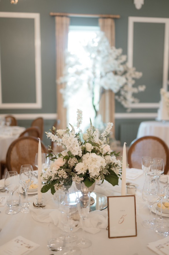 Round table dining at Magheramorne