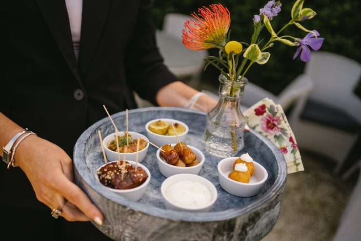 Canapes at Magheramorne Estate