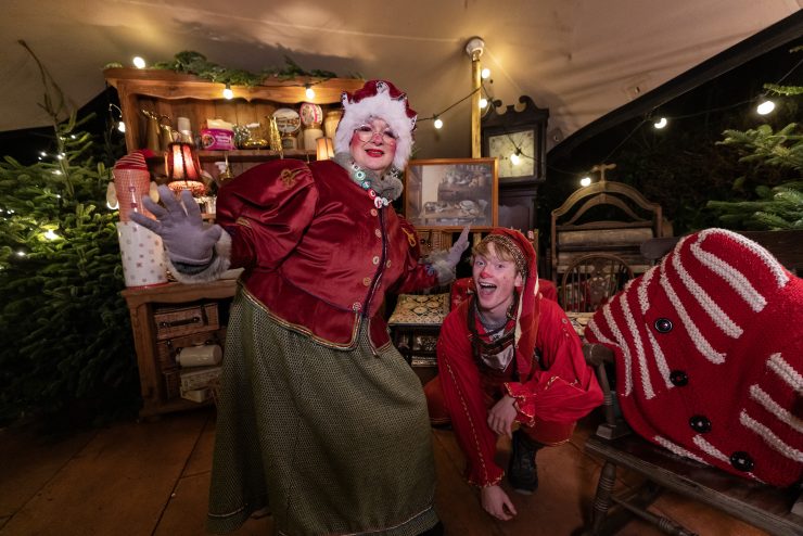 Christmas experience Santa trail - Mrs Claus and elf