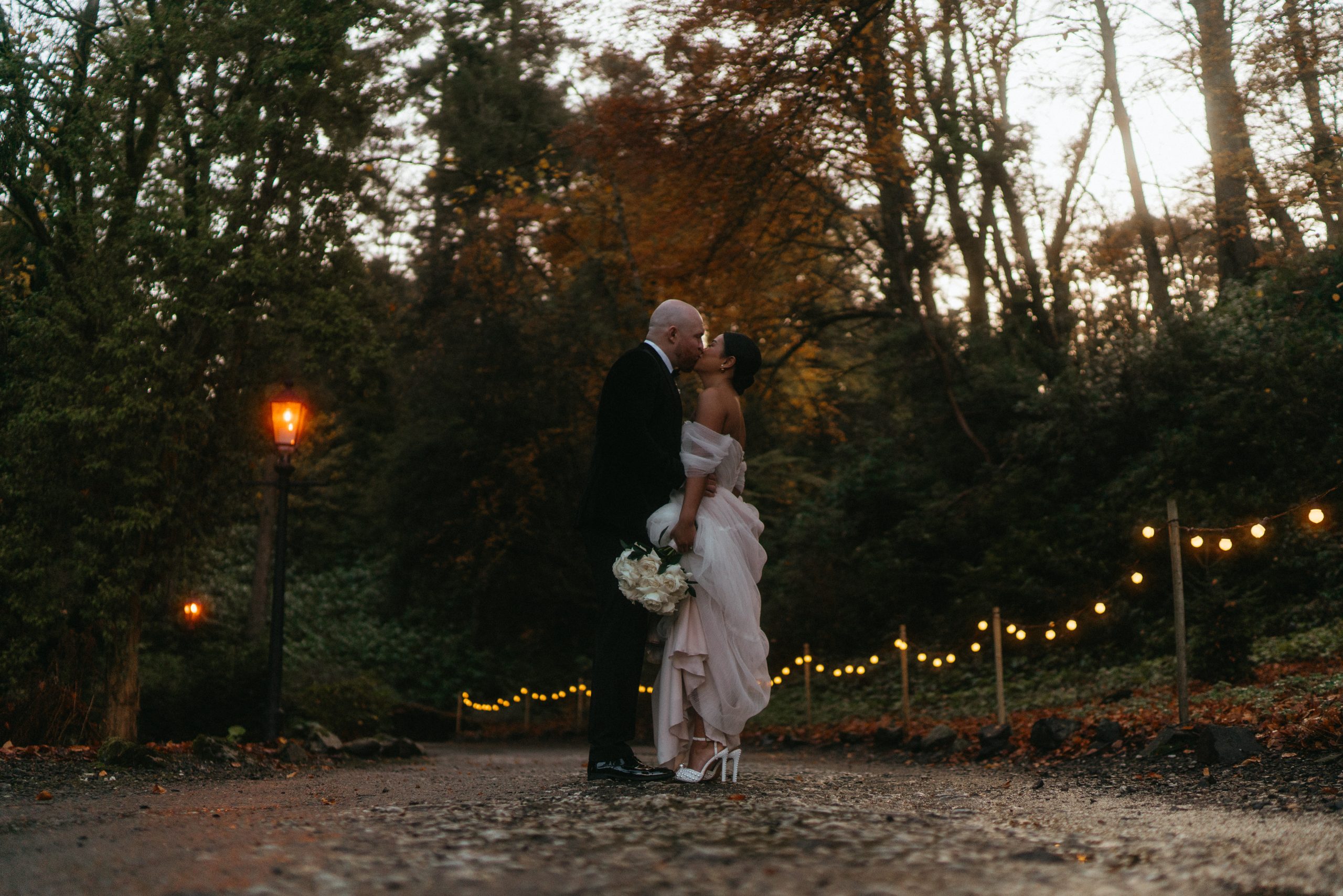 Elaine & Ryan's winter wedding at Magheramorne Estate