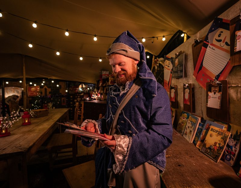 Christmas experience Santa trail - elves sorting santa letters