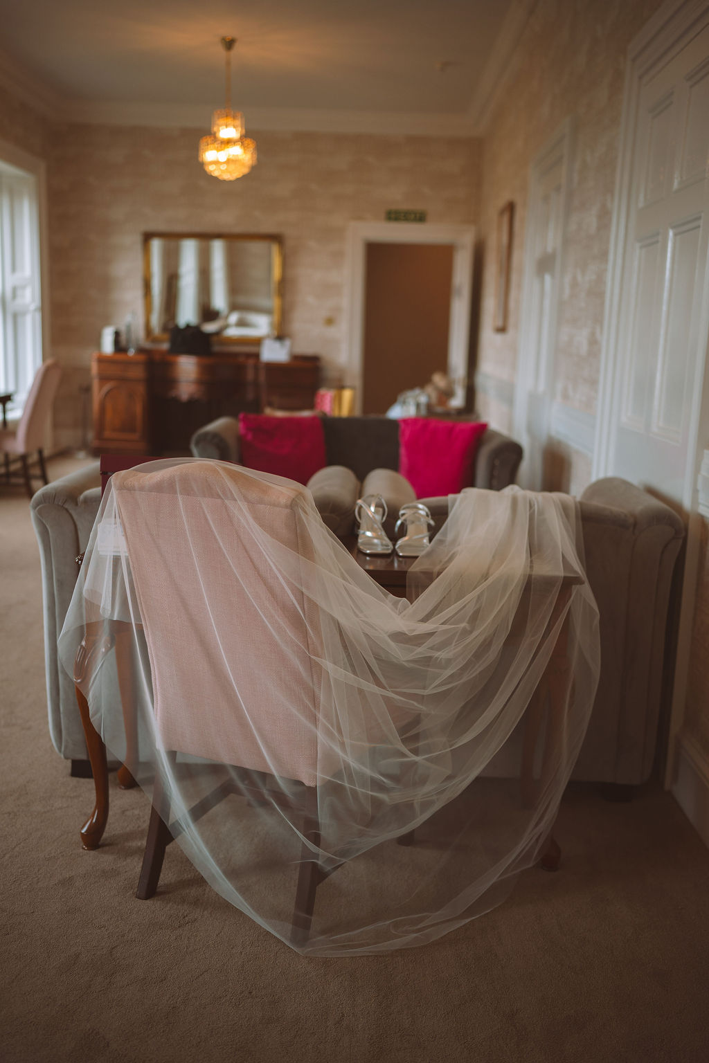 Bridal dressing room at Magheramorne Estate