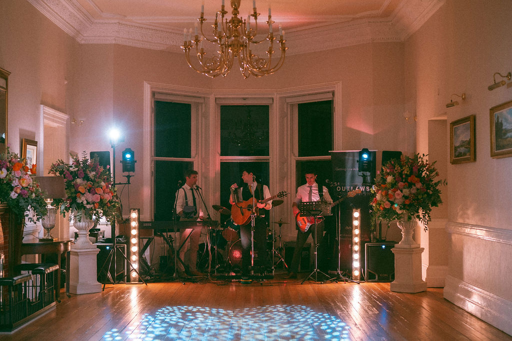 Intimate wedding evening reception in the Drawing Room