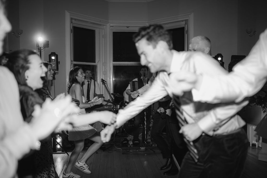 Intimate wedding evening reception in the Drawing Room