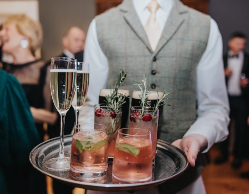 Tray of drinks Magheramorne