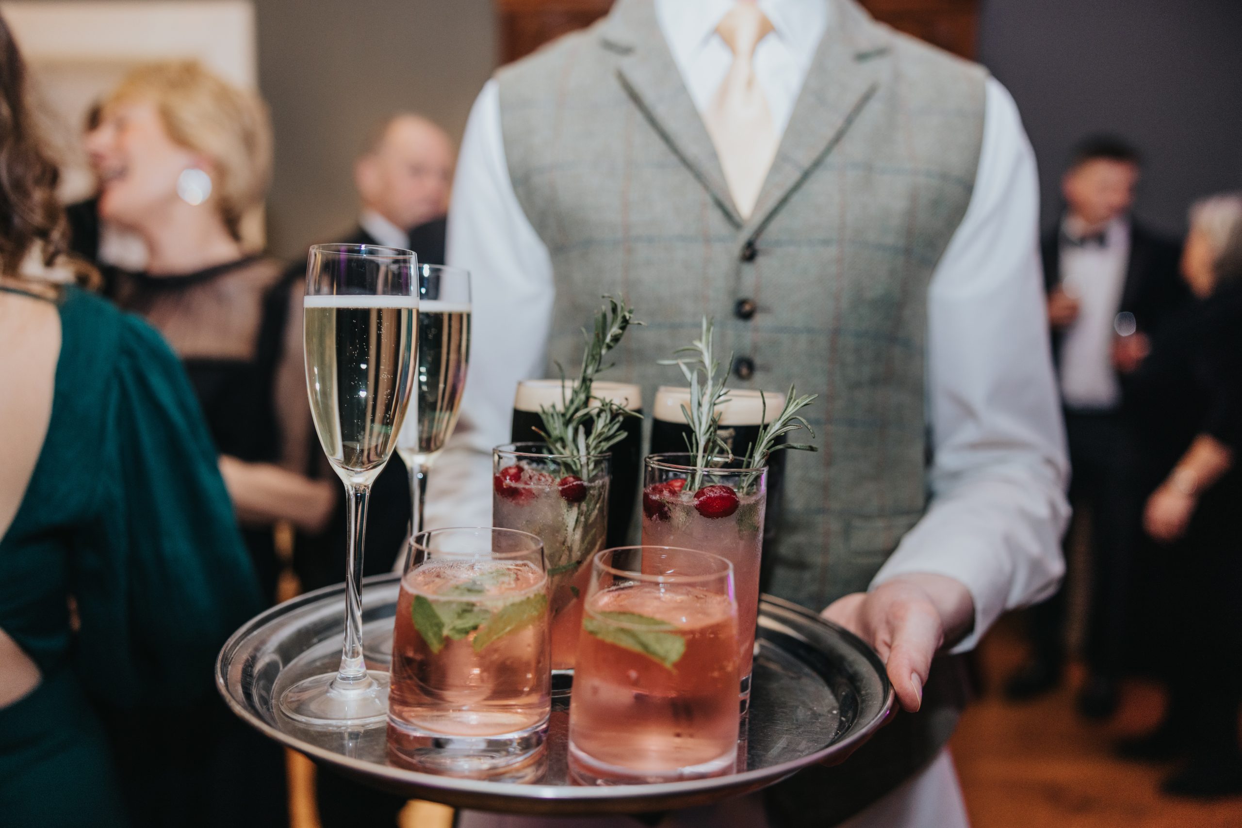 Tray of drinks Magheramorne