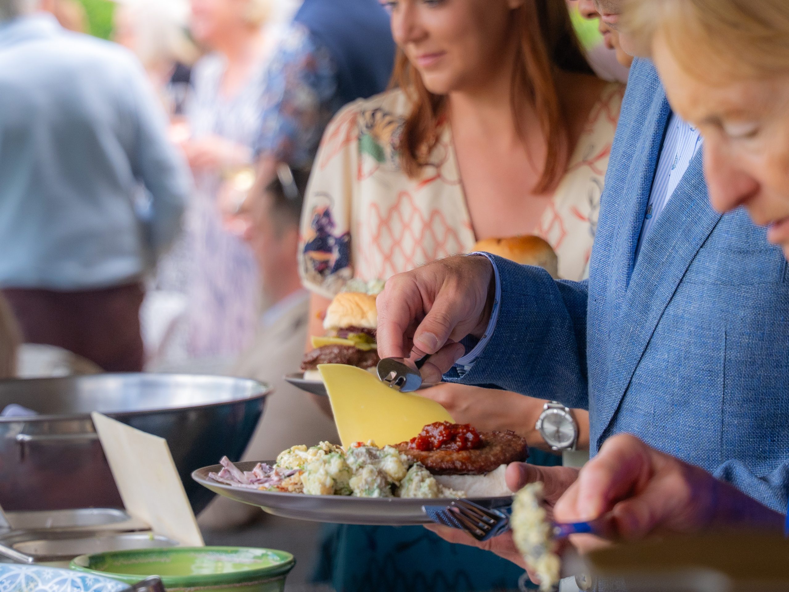 Day 2 wedding barbecue at Magheramorne Estate