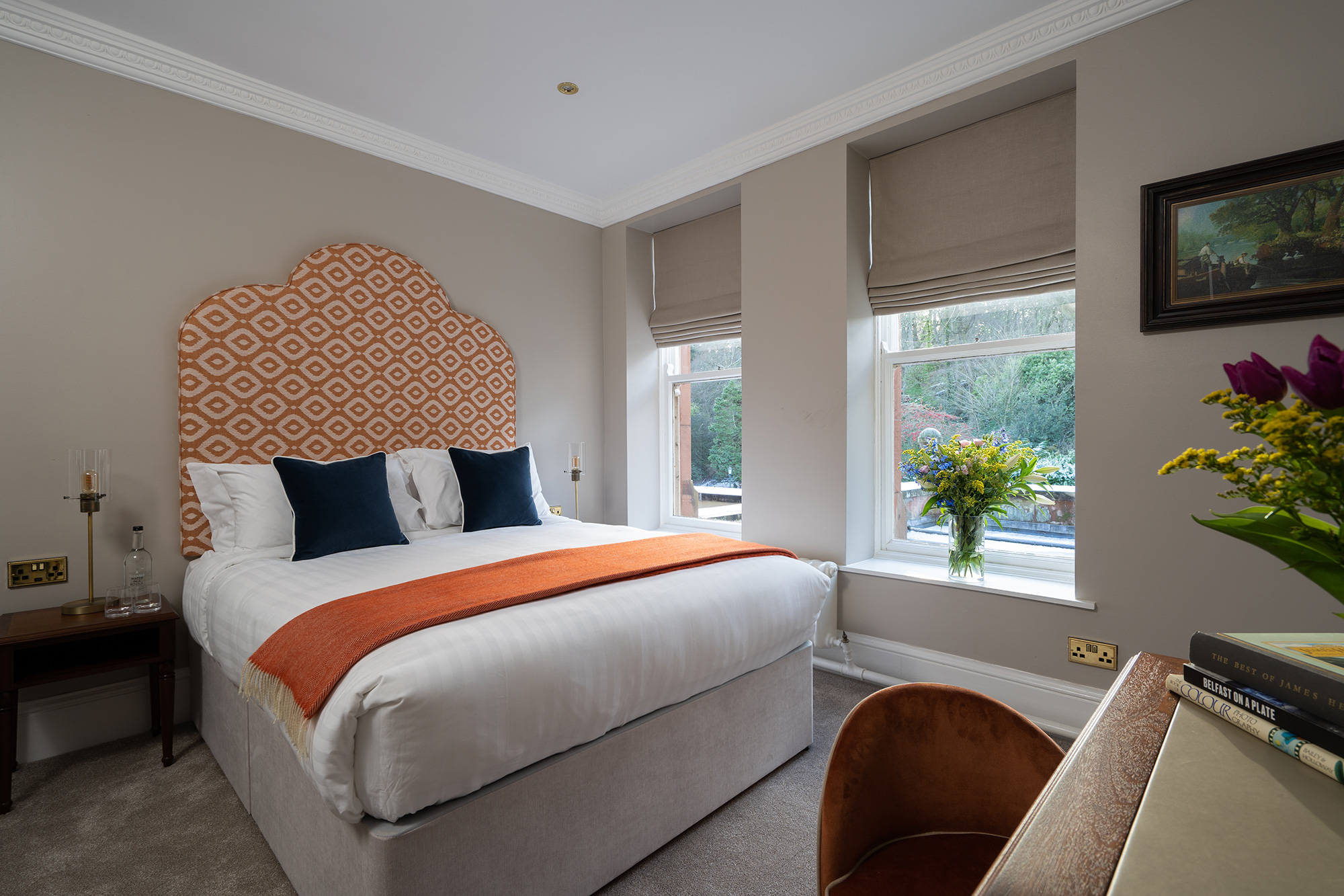 Double bedroom at Magheramorne Estate