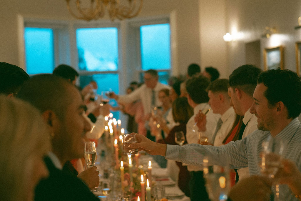 Intimate dining in the drawing room and library bar