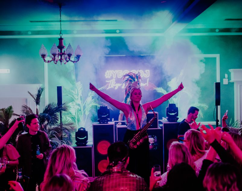 Evening party at Magheramorne Estate