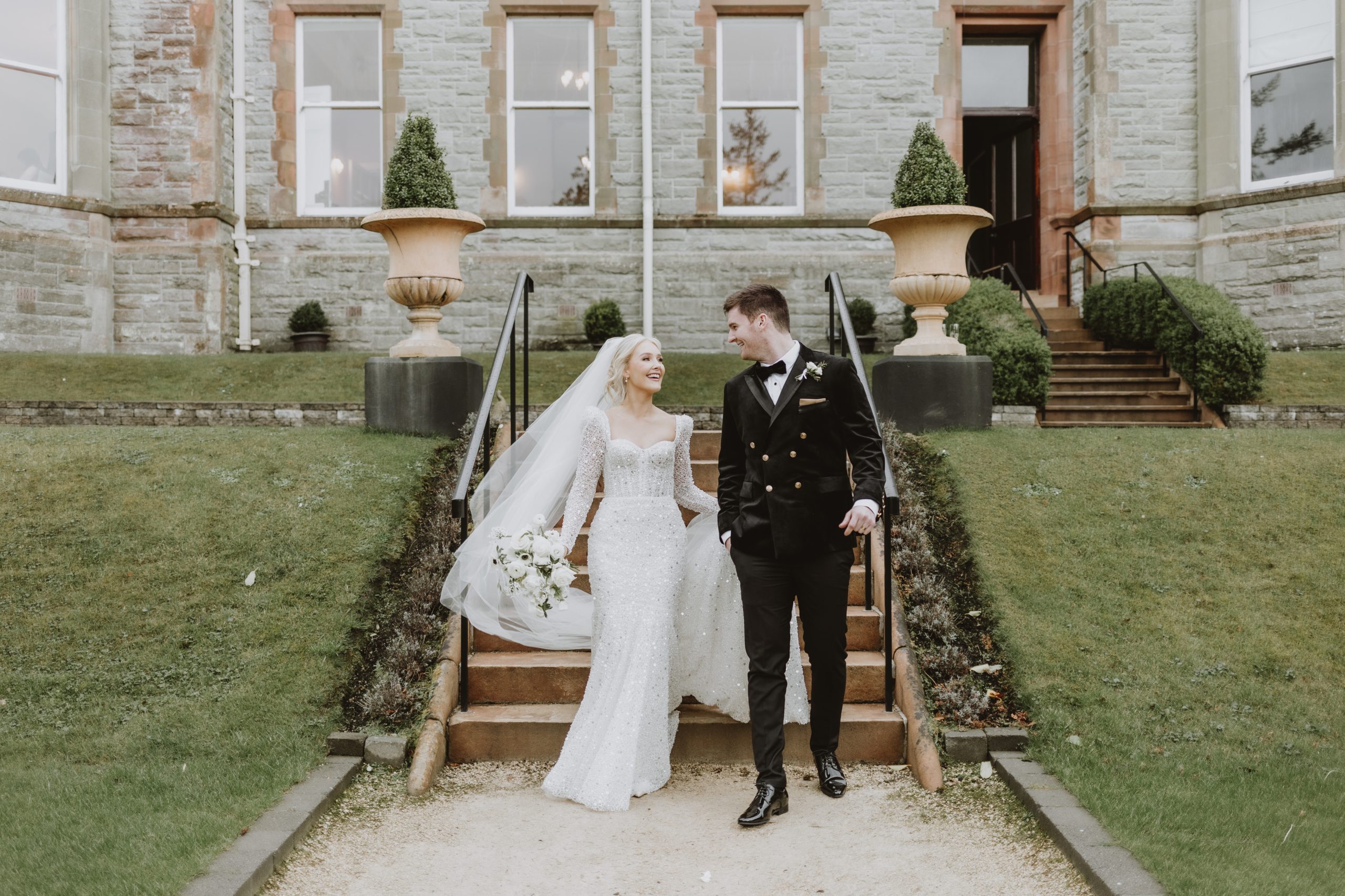 Georgia & Ryan at Magheramorne Estate winter wedding northern ireland
